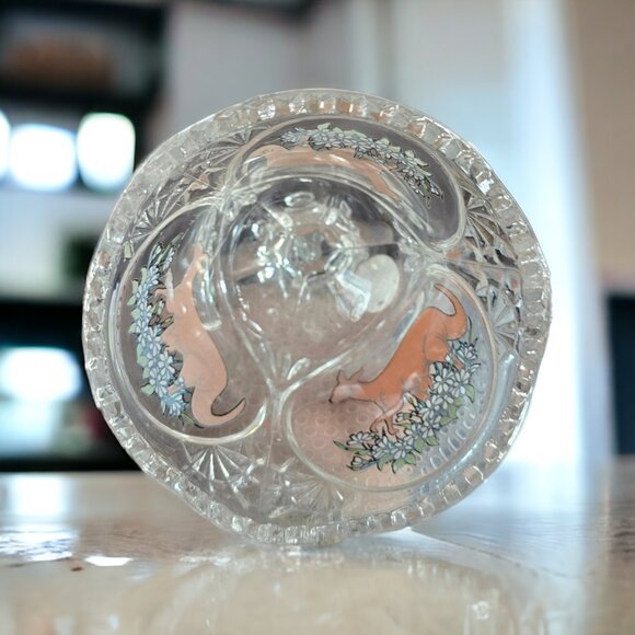 VINTAGE ARTMARK CHICAGO LTD 1990 Rare Mama and Baby Kangaroo Glass Bell - Picture 4 of 7